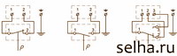 Схема электрическая соединений реле давления РД-323 ÷ РД-327