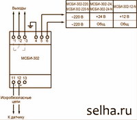 Схема электрическая соединений МСБИ-302